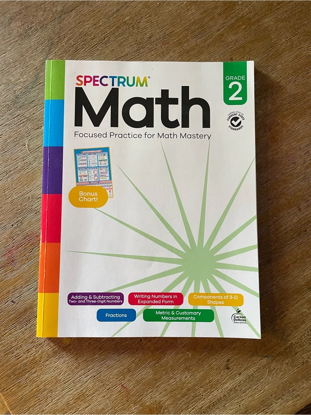 Spectrum Math Grade 2 Workbook - White & Green